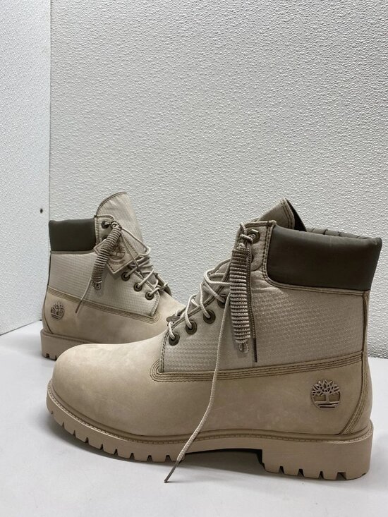 Timberland Other - Timberland Mens Heritage 6" Waterproof Leather Nylon Boots Size 11.5 M Beige